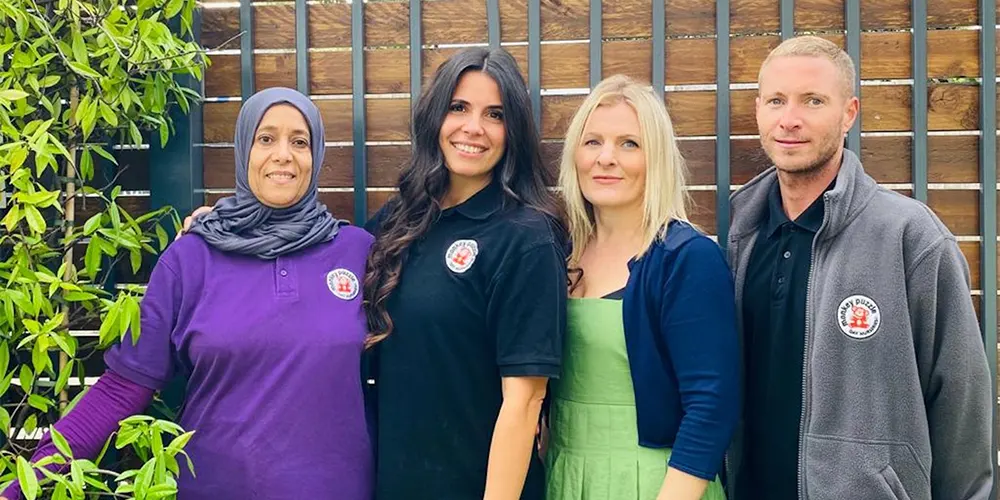 Paula Murphy and her nursery team Paula Murphy and her nursery team, running two successful franchise businesses