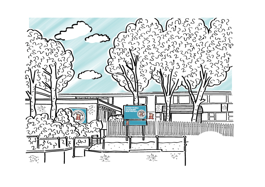 EAST FINCHLEY BY DEBBIE SHRIMPTON ILLUSTRATES