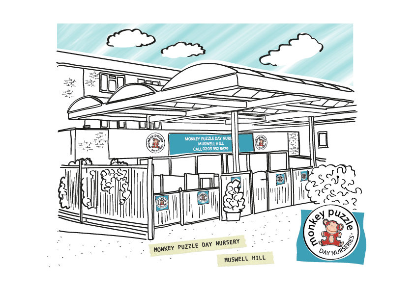 MUSWELL HILL BY DEBBIE SHRIMPTON ILLUSTRATES